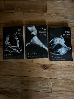 Fifty Shades collection Trilogy by E L James - Black Cover
